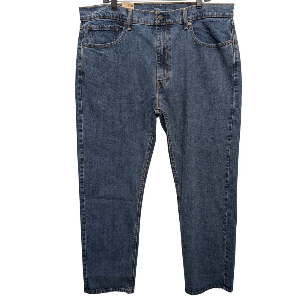 NWT Levi's 505 Regular Fit Mens 40x32 Blue Medium Wash Straight Leg Jeans
